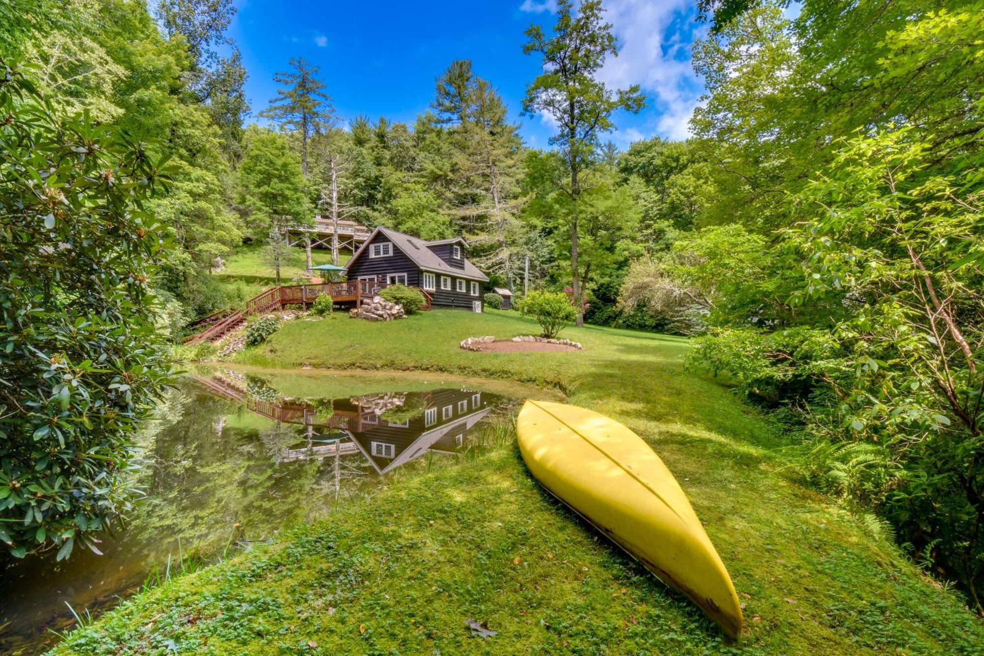 Enchanting Highlands Cottage With Pond And Falls! Eksteriør billede